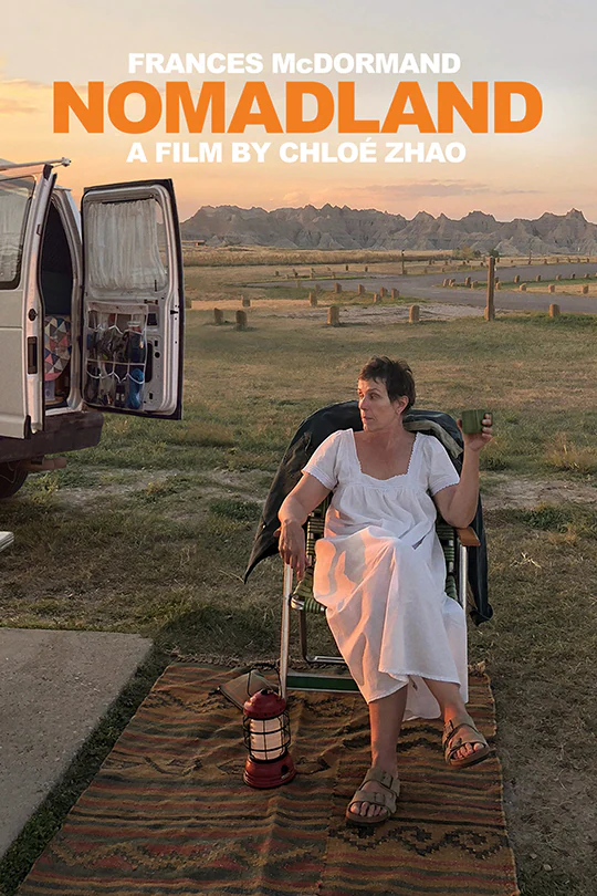"Nomadland" follows a woman who embarks on a journey through the American West after losing everything in the Great Recession