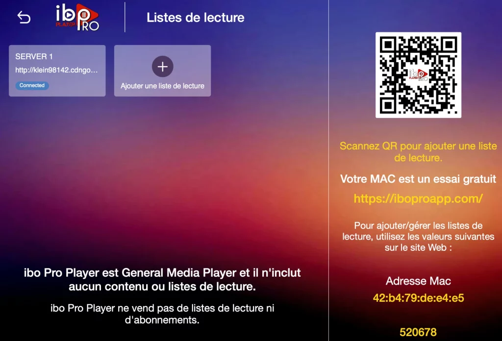 Select Add Playlist and choose either the M3U Link or Xtream-Codes-API method.